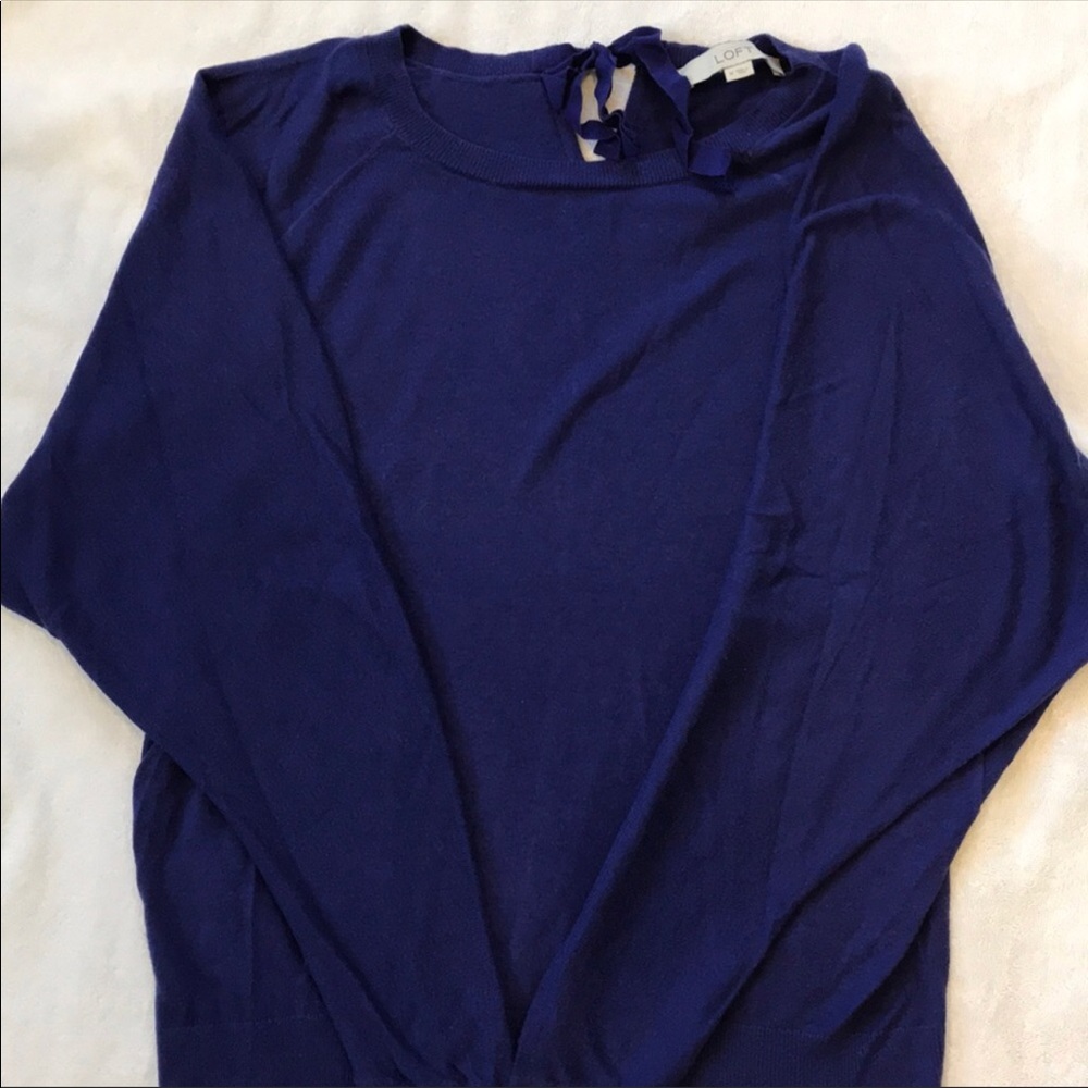 Ann Taylor loft | purple lightweight sweat…